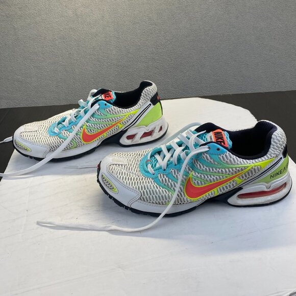Nike Air Max Torch 4 Women’s White Volt Crimson Running Shoes Size 9.5CW5607-100 - Picture 1 of 16